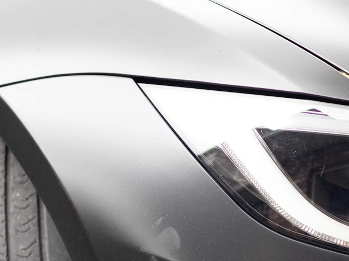 Restored clear headlight